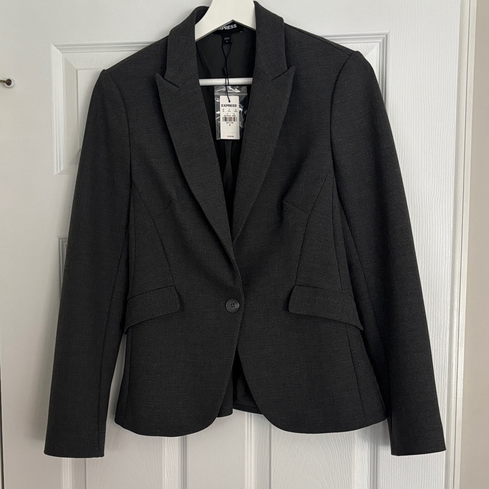 Express Charcoal Blazer Size 6 NWT